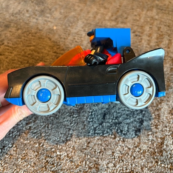 Fisher Price Imaginext DC Super Friends Batmobile Batman & Robin w/orange disc - Picture 8 of 8